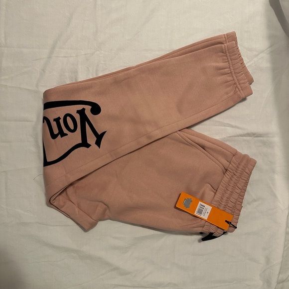 Von Dutch Pink Joggers with Black Logo NWT - Picture 2 of 3
